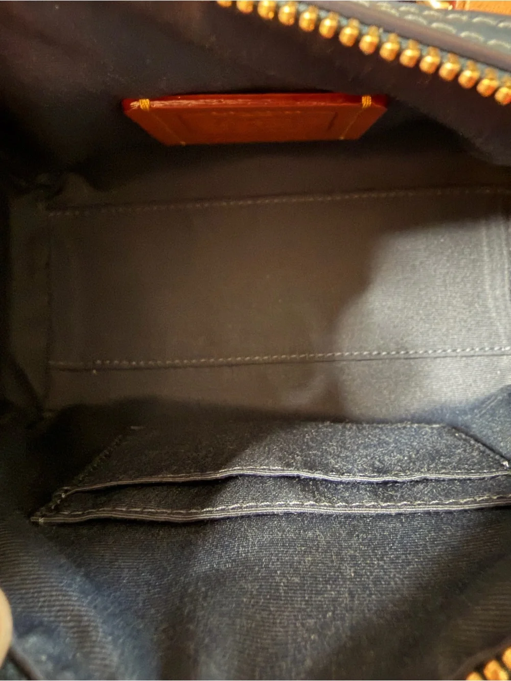 Coach Mini Denim Rowan Satchel/Crossbody Bag